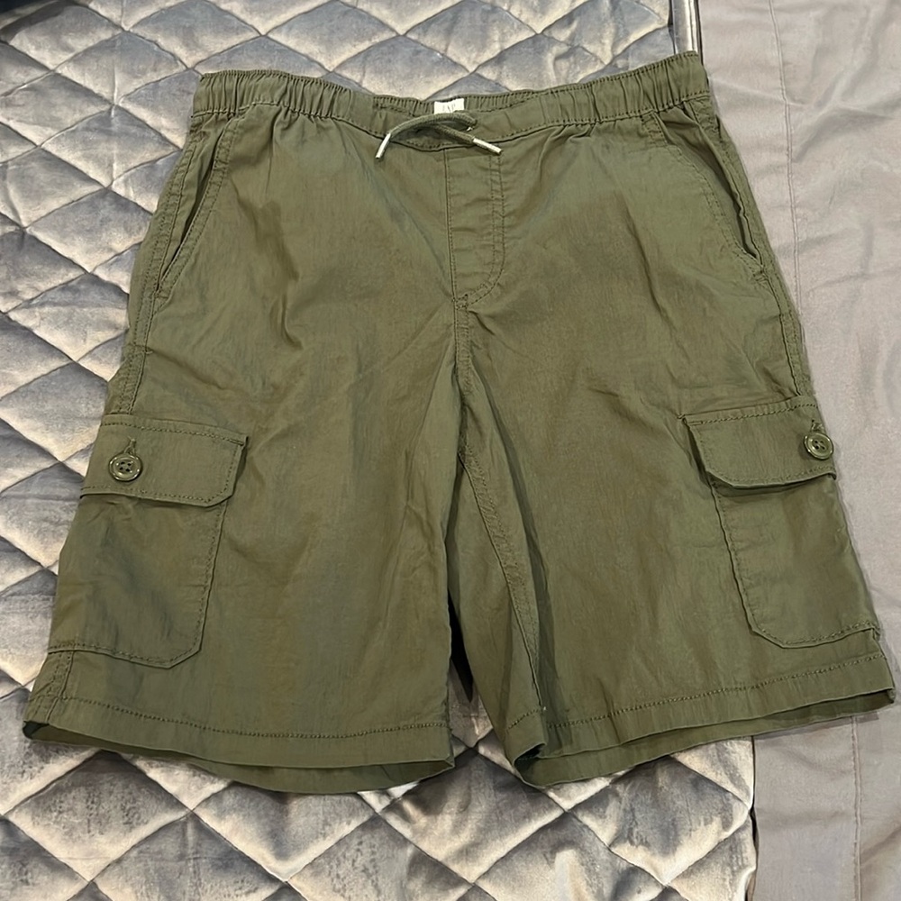 Boys GAP SZ XL (14-16) pull on olive green cargo  shorts